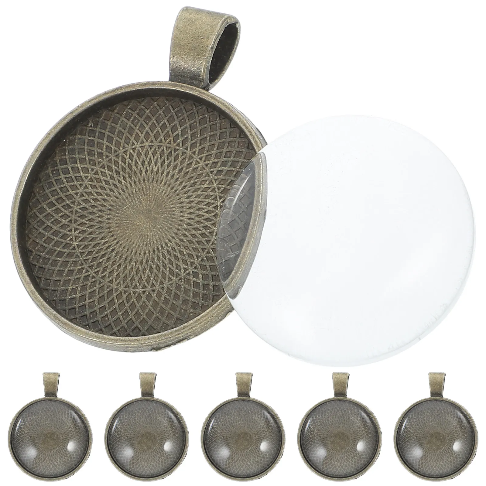 1Set Round Pendant Trays Alloy Bezel Base with Glass Dome Cabochons for DIY Jewelry Making Photo Charms Round Pendant Trays
1Set Round Pendant Trays Alloy Bezel Base with Glass Dome Cabochons for DIY Jewelry Making Photo Charms Round Pendant Trays