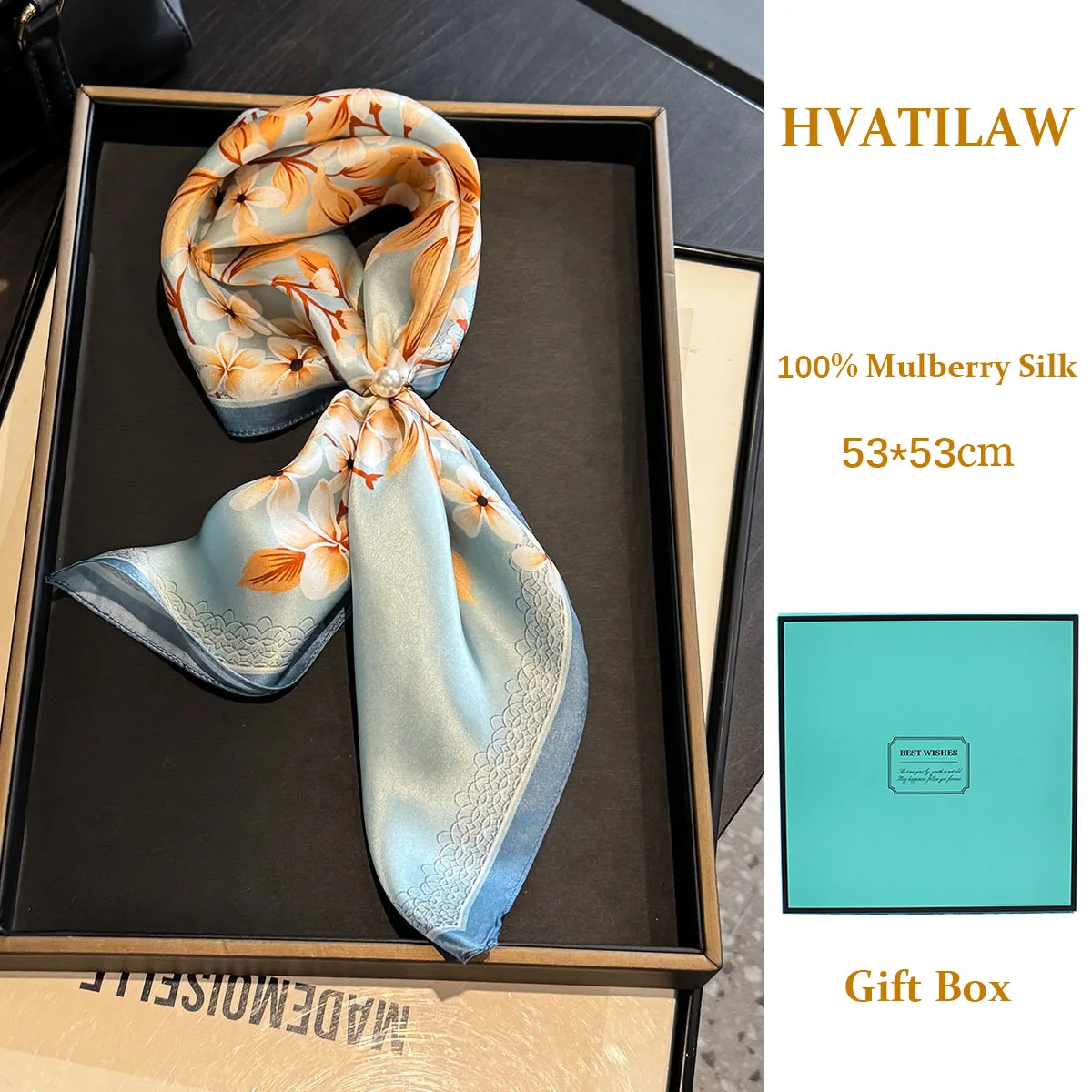 100% Mulberry Silk Scarf Women Shawl Wrap Square Scarves Summer Neck Hair Pashmina Female Hijab Echarpe Foulard Bandana Gift Box
100% Mulberry Silk Scarf Women Shawl Wrap Square Scarves Summer Neck Hair Pashmina Female Hijab Echarpe Foulard Bandana Gift Box