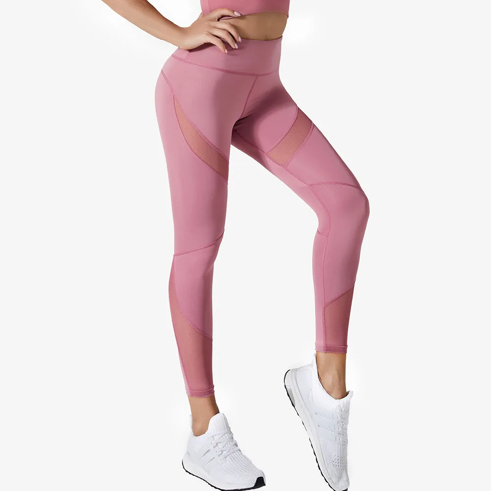 High Waist High Women Yoga Mesh Patchwork Hip-lifting Fitness Pants Solid Color Elastic Breathable Leggings Running Workout Pant
High Waist High Women Yoga Mesh Patchwork Hip-lifting Fitness Pants Solid Color Elastic Breathable Leggings Running Workout Pant