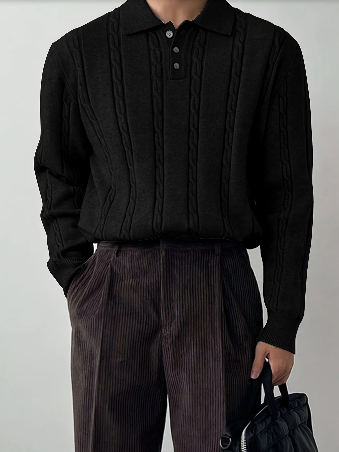 LVLAEA European and American men's slim-fit knitted ribbed pullover sweater, 2025 new style winter casual top
LVLAEA European and American men's slim-fit knitted ribbed pullover sweater, 2025 new style winter casual top