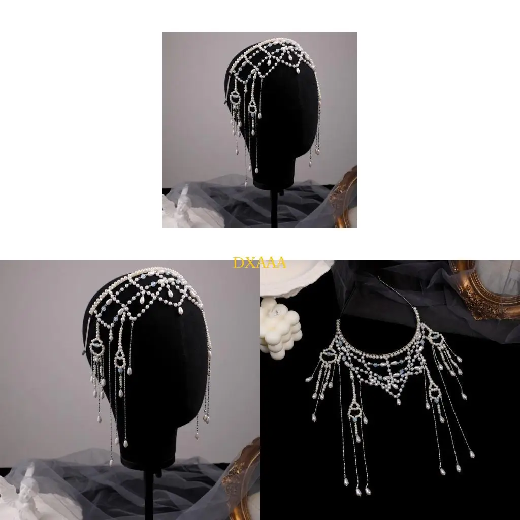 DXAA Luxurious Headbands Fashion Bride Hairpiece with Imitation Pearls Embellishments
DXAA Luxurious Headbands Fashion Bride Hairpiece with Imitation Pearls Embellishments