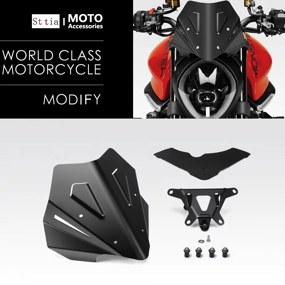 Motorcycle Accessories For DUCATI MONSTER 937 Plus 2021- 2022 MONSTER937 Windshield Windscreen Aluminum Wind Shield Deflectore
Motorcycle Accessories For DUCATI MONSTER 937 Plus 2021- 2022 MONSTER937 Windshield Windscreen Aluminum Wind Shield Deflectore