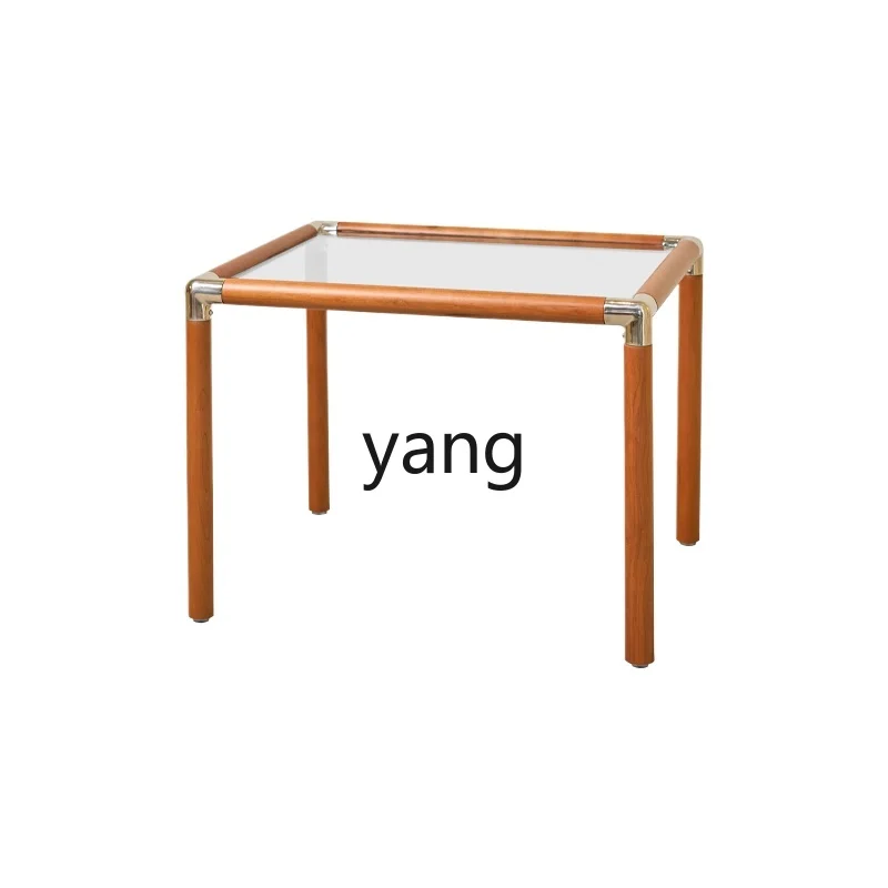 Yjq Glass Tea Table Combination Mid-Ancient Solid Wood Table Living Room Sofa Side Table Modern Classic Bauhaus
Yjq Glass Tea Table Combination Mid-Ancient Solid Wood Table Living Room Sofa Side Table Modern Classic Bauhaus