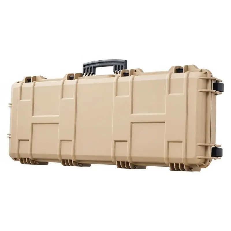 Rifle Safety Trunk 42 Inch For Shooting Range Hunting Trip Tactical Transport, Lockable Latches Pre-cut Foam Interior Rolling Wheels Dustproof Hard Shell Heavy Duty Construction Large Capacity Khaki
Rifle Safety Trunk 42 Inch For Shooting Range Hunting Trip Tactical Transport, Lockable Latches Pre-cut Foam Interior Rolling Wheels Dustproof Hard Shell Heavy Duty Construction Large Capacity Khaki