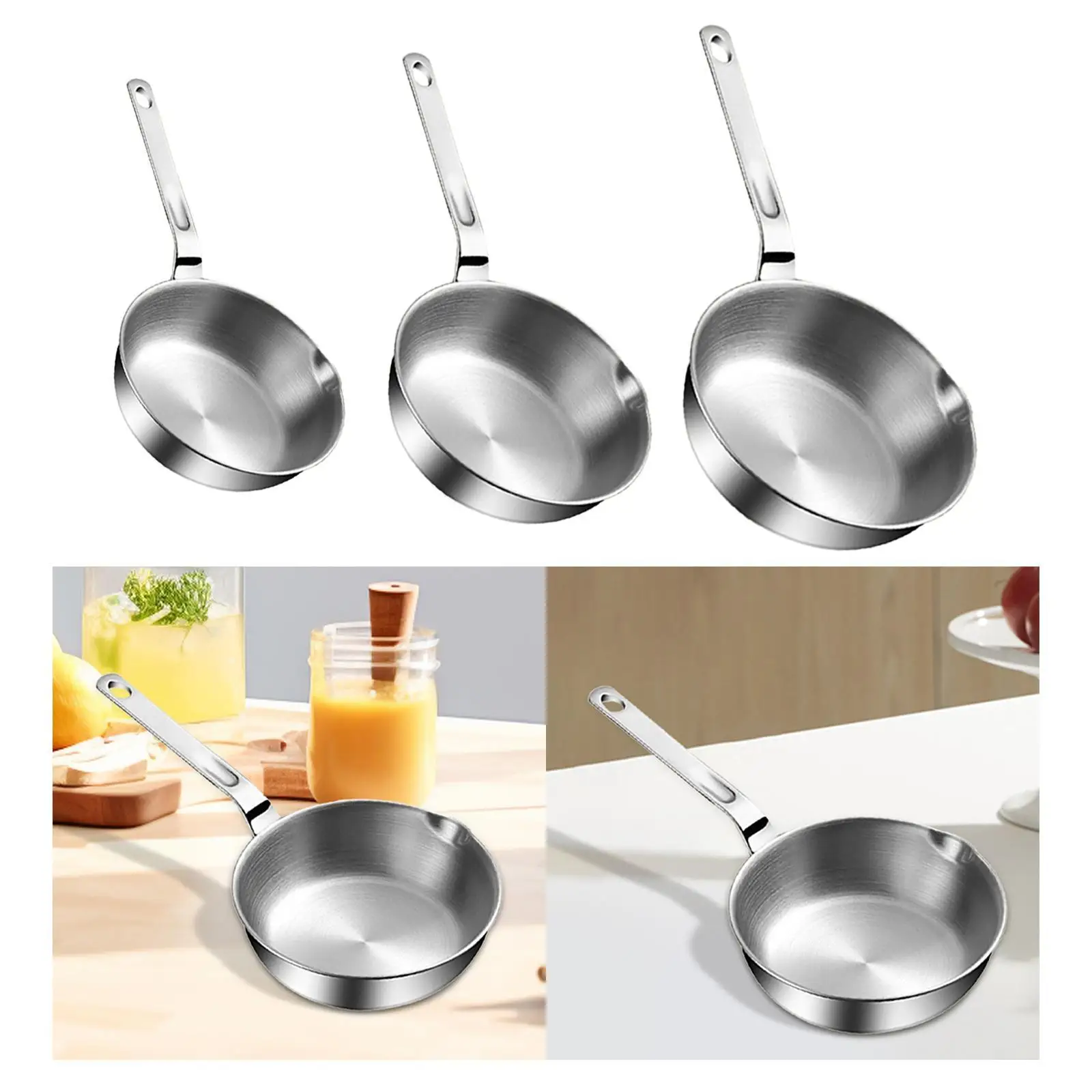 Stainless Steel Frying Pan Skillet Anti Scald Handle Omelette Pan Egg Frying Pan Fried Steak Pot for Gas Stoves All Stovetops
Stainless Steel Frying Pan Skillet Anti Scald Handle Omelette Pan Egg Frying Pan Fried Steak Pot for Gas Stoves All Stovetops