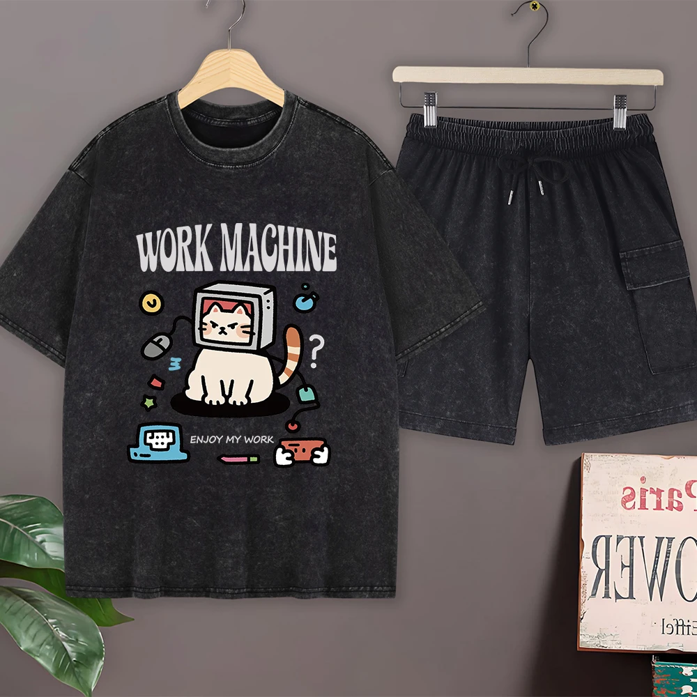 Мужской летний комплект: футболка оверсайз с коротким рукавом и шорты карго, хлопок, с принтом «Кот с ножом»
Мужской летний комплект: футболка оверсайз с коротким рукавом и шорты карго, хлопок, с принтом «Кот с ножом»