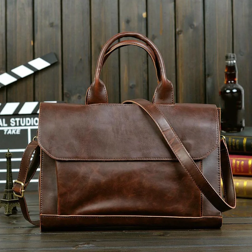 1pc Pu Single Shoulder Crossbody Bag Business Laptop Briefcase Portable Portfolio Case For Men Travel Handbag
1pc Pu Single Shoulder Crossbody Bag Business Laptop Briefcase Portable Portfolio Case For Men Travel Handbag