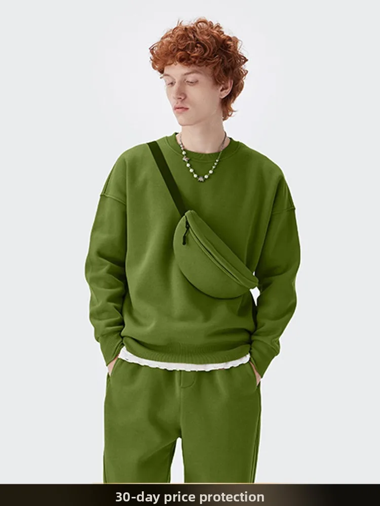 NTED Autumn New Retro Pure Color Casual Hoodie 350G Fce Loose Rainbow round Ne Sweatirt Youth Trendy Cotton Polyester
NTED Autumn New Retro Pure Color Casual Hoodie 350G Fce Loose Rainbow round Ne Sweatirt Youth Trendy Cotton Polyester