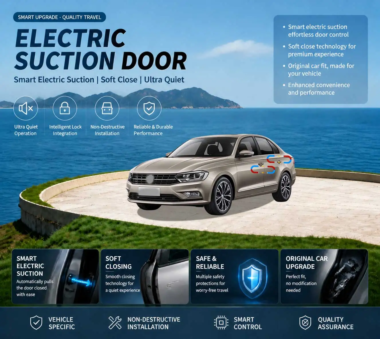 Car Specific Car Modification Auto Suction Soft Close Door Modification Parts & Accessories For Volkswagen VW Bora 2017-2021
Car Specific Car Modification Auto Suction Soft Close Door Modification Parts & Accessories For Volkswagen VW Bora 2017-2021