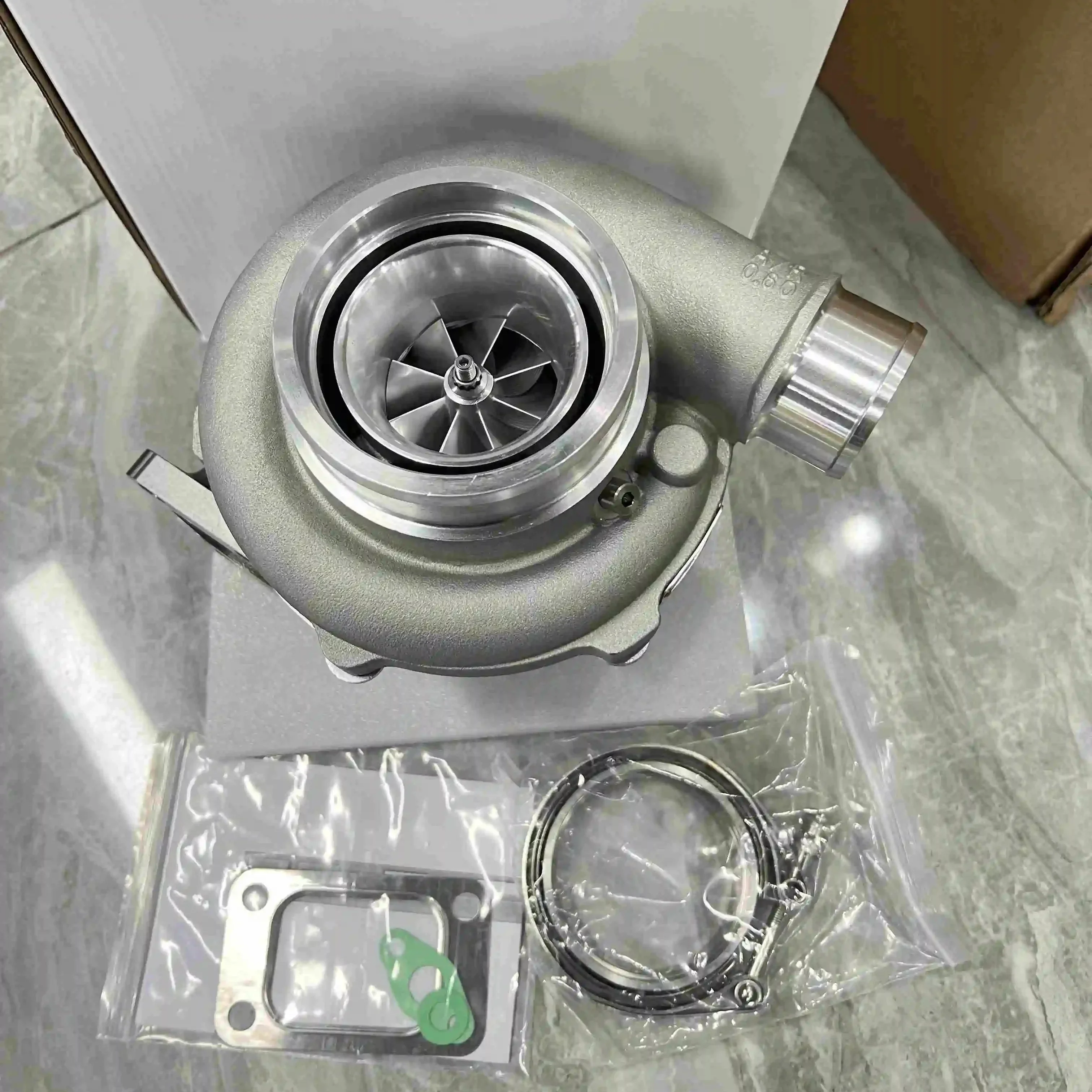 GTX3071R Turbine AR.63 T3 V Band Housing Turbocharger Dual Ball Bearing with Billet Wheel
GTX3071R Turbine AR.63 T3 V Band Housing Turbocharger Dual Ball Bearing with Billet Wheel
