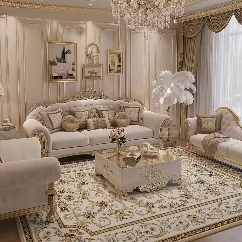 mz-Luxury European Classic Sectional Sofa Antique Solid Wood & Fabric Living Room Furniture Elegant Carved Design From Turkey~
mz-Luxury European Classic Sectional Sofa Antique Solid Wood & Fabric Living Room Furniture Elegant Carved Design From Turkey~