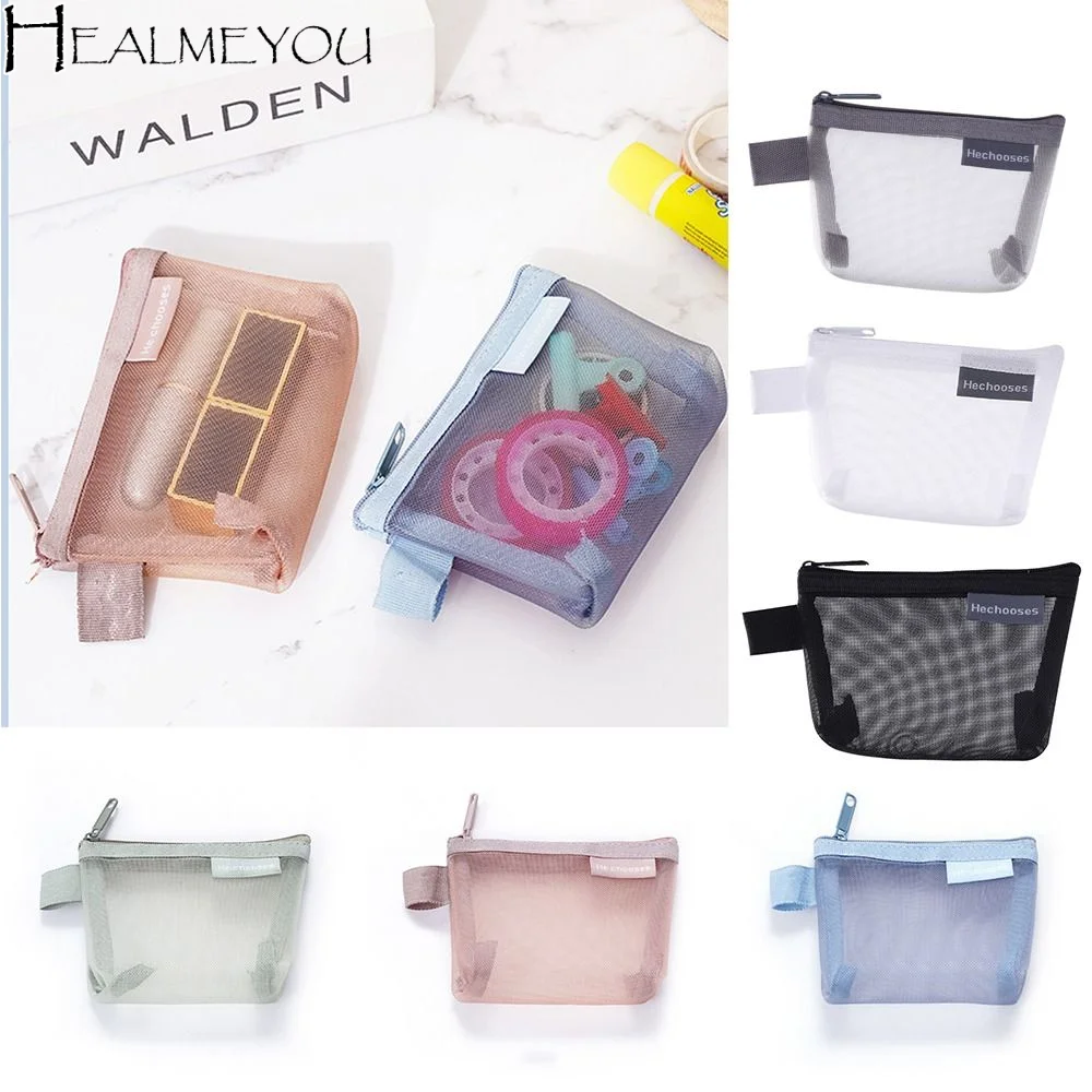 Change Storage Bag Clear Mesh Bag Small Item Bag Lipstick Cosmetic Bag Mini Coin Purse Solid Color Data Cable Storage Bag
Change Storage Bag Clear Mesh Bag Small Item Bag Lipstick Cosmetic Bag Mini Coin Purse Solid Color Data Cable Storage Bag
