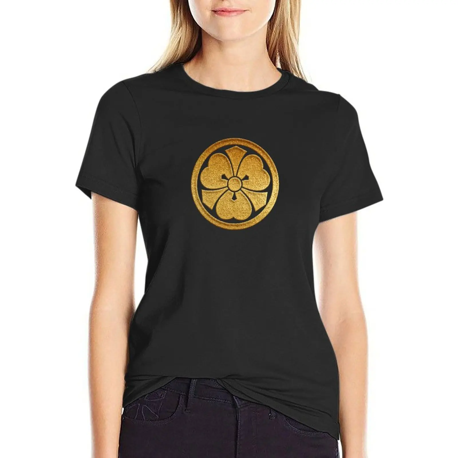 Kenkatabami Kamon in Gold Seal T-Shirt Short sleeve tee blacks korean Women's clothes
Kenkatabami Kamon in Gold Seal T-Shirt Short sleeve tee blacks korean Women's clothes