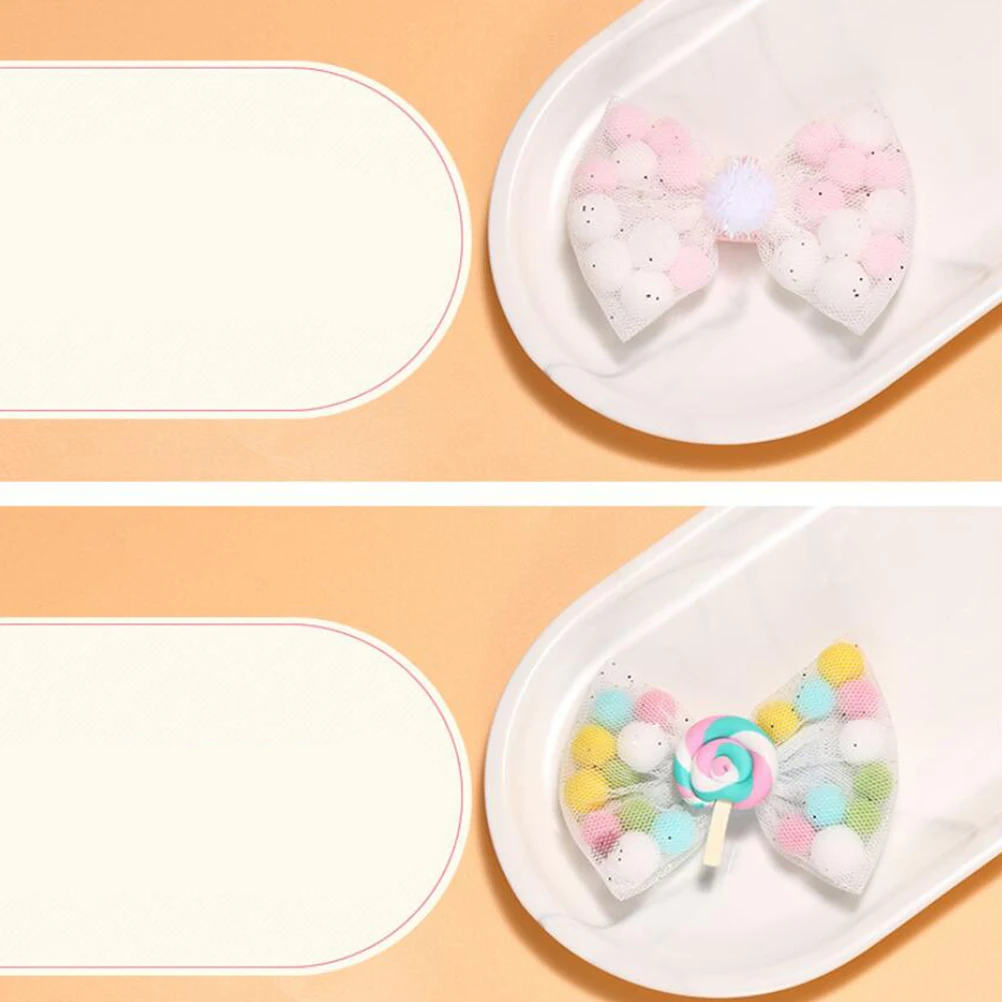 4 Pcs Bow Hairpin Colorful Barrettes Girl Accessories Headband Clip Mesh Fashionable
4 Pcs Bow Hairpin Colorful Barrettes Girl Accessories Headband Clip Mesh Fashionable