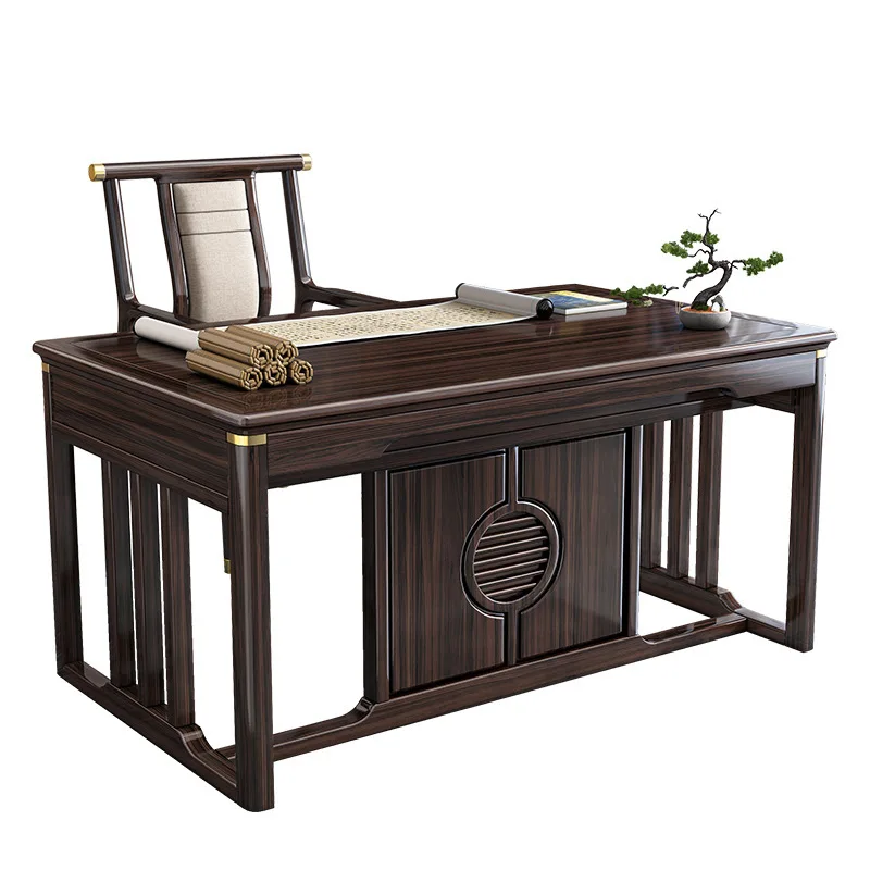 LTT new Chinese solid wood desk home desk study furniture set combination
LTT new Chinese solid wood desk home desk study furniture set combination