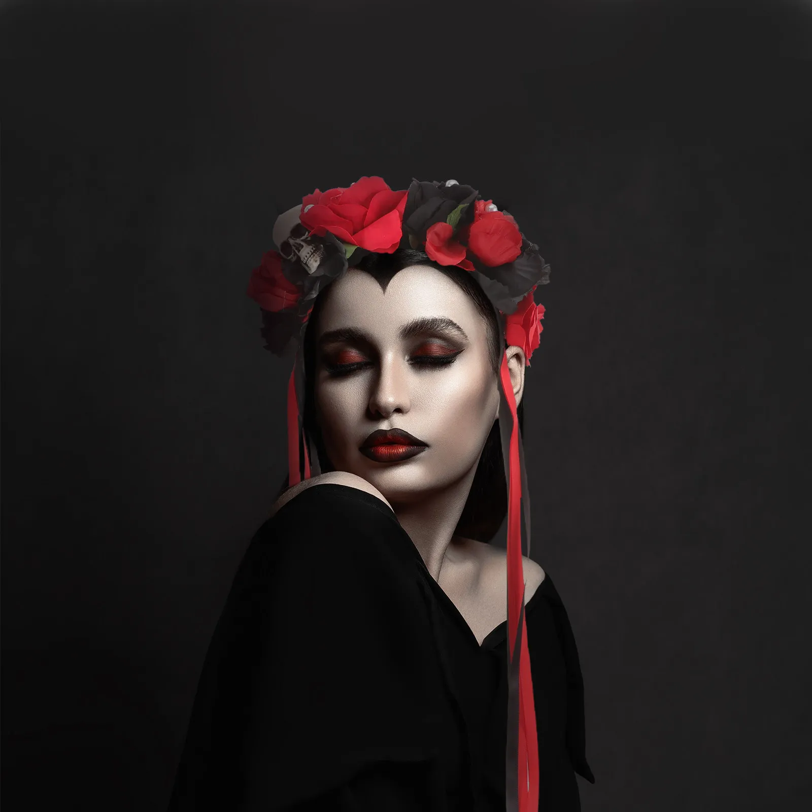 Rose Flower Headband Halloween Gothic Hair Accessories Cosplay Party Headdress Day of The Dead Costume Headwear
Rose Flower Headband Halloween Gothic Hair Accessories Cosplay Party Headdress Day of The Dead Costume Headwear