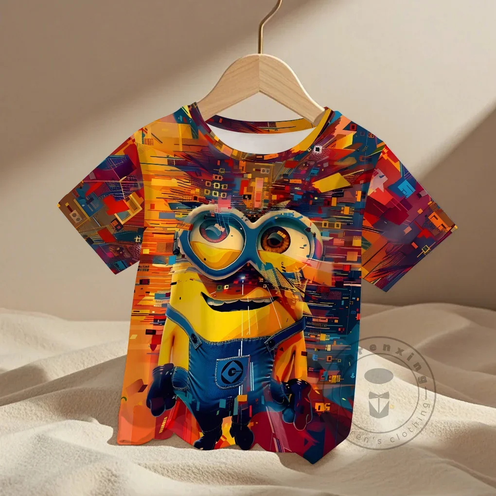Minions Print Summer Children's T-shirt Cute Brand Cotton Trend Kawaii High Quality Trend Top For Boys And Girls T Shirt
Minions Print Summer Children's T-shirt Cute Brand Cotton Trend Kawaii High Quality Trend Top For Boys And Girls T Shirt