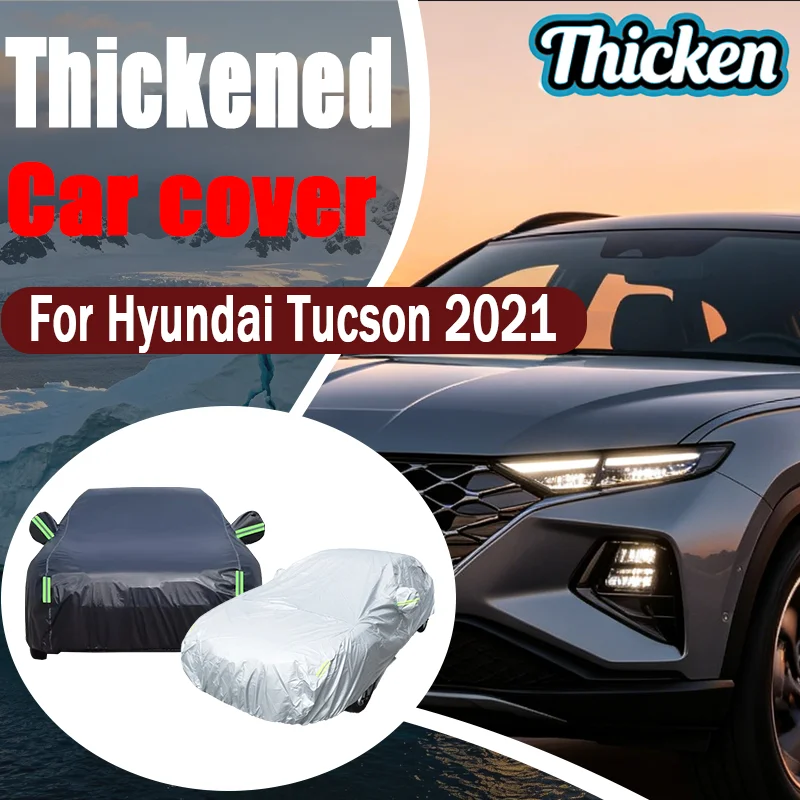 For Hyundai Tucson 2021 NX4 Full Car Cover Waterproof, Anti-UV, Rain Frost Snow Dust Protection, Exterior Car Accessories
For Hyundai Tucson 2021 NX4 Full Car Cover Waterproof, Anti-UV, Rain Frost Snow Dust Protection, Exterior Car Accessories