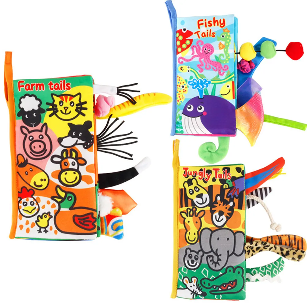 Children Cartoon Cloth Book Baby Books Animal Tail Fabric for Girls Activity Toy
Children Cartoon Cloth Book Baby Books Animal Tail Fabric for Girls Activity Toy