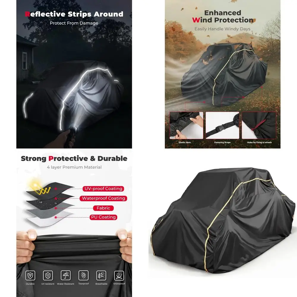 Чехол UTV 4-местный, совместимый с Polaris RZR Pro XP 4, Ranger Crew 1000, Kawasaki Teryx KRX 4 1000, Can-Am Defender MAX, Comma
Чехол UTV 4-местный, совместимый с Polaris RZR Pro XP 4, Ranger Crew 1000, Kawasaki Teryx KRX 4 1000, Can-Am Defender MAX, Comma