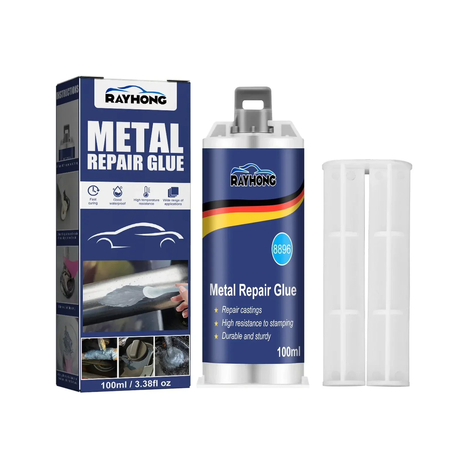 2 In 1 Metal Repair Paste Heat Resistance Cold Weld Repair Adhesive Industrial Casting Agent Tool Super Welding Glue 50ml/100ml
2 In 1 Metal Repair Paste Heat Resistance Cold Weld Repair Adhesive Industrial Casting Agent Tool Super Welding Glue 50ml/100ml