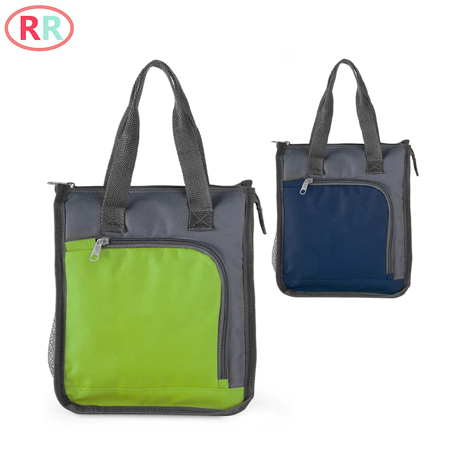 Reusable Large Lunch Bag Color Block Capacity Thermal Zipper Closure Bag with Side Pockets Household Accessory for Work Travel
Reusable Large Lunch Bag Color Block Capacity Thermal Zipper Closure Bag with Side Pockets Household Accessory for Work Travel