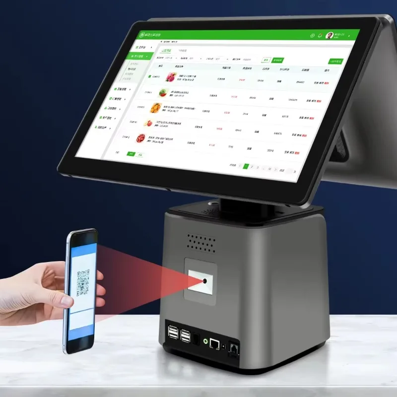 2026 15.6 Inch All-in-One POS Dual Screen Multi-touch Capacitive Display Built-in 58mm Printer QR Code Cash Register POS
2026 15.6 Inch All-in-One POS Dual Screen Multi-touch Capacitive Display Built-in 58mm Printer QR Code Cash Register POS