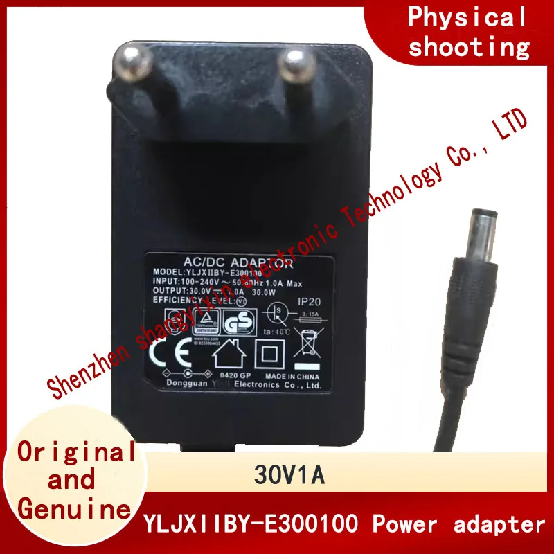 Original 30V1A vacuum cleaner cleaner charger YLJXIIBY-E300100 European standard power adapter
Original 30V1A vacuum cleaner cleaner charger YLJXIIBY-E300100 European standard power adapter