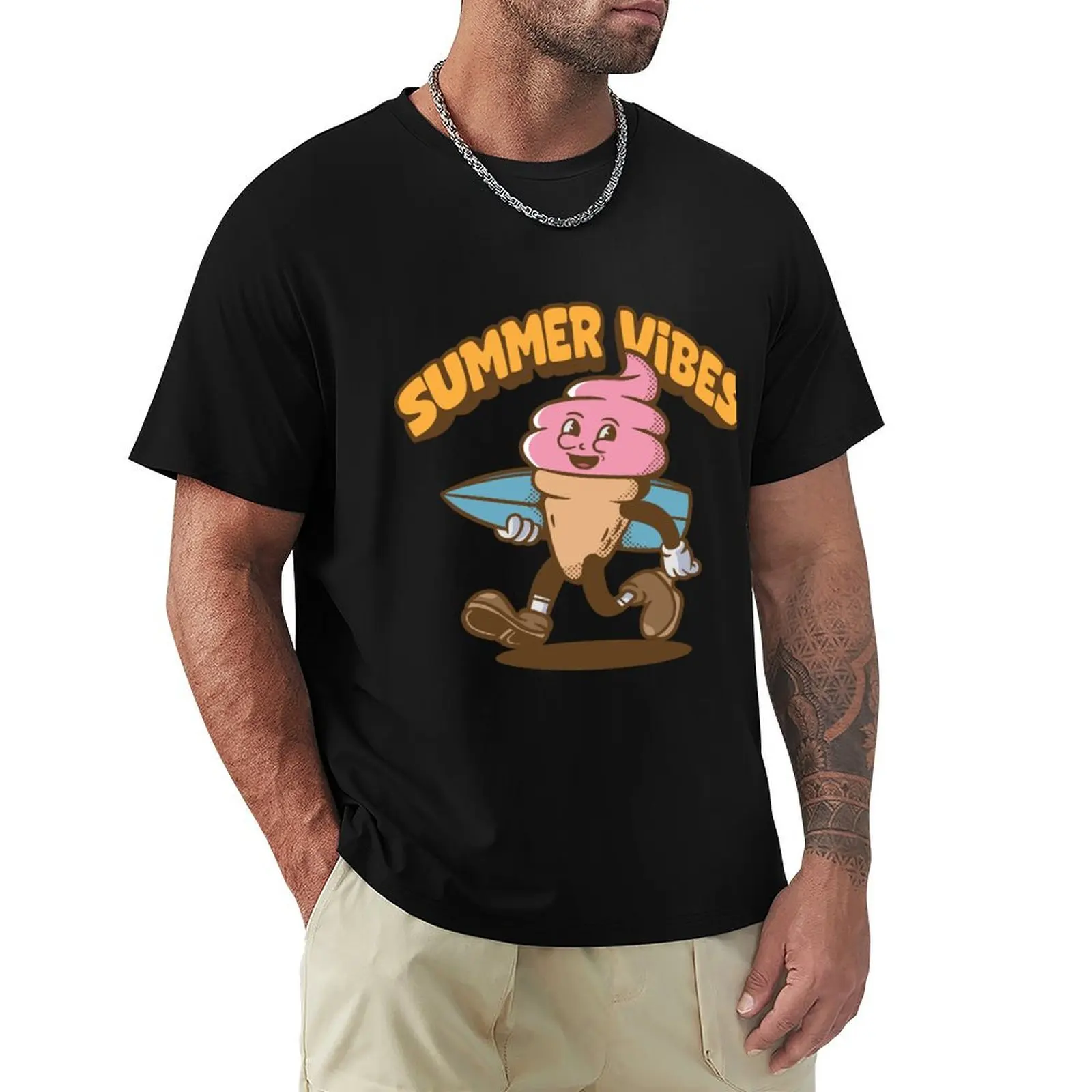 ice cream mascot with retro style T-Shirt Urban Style Print T-Shirt
ice cream mascot with retro style T-Shirt Urban Style Print T-Shirt