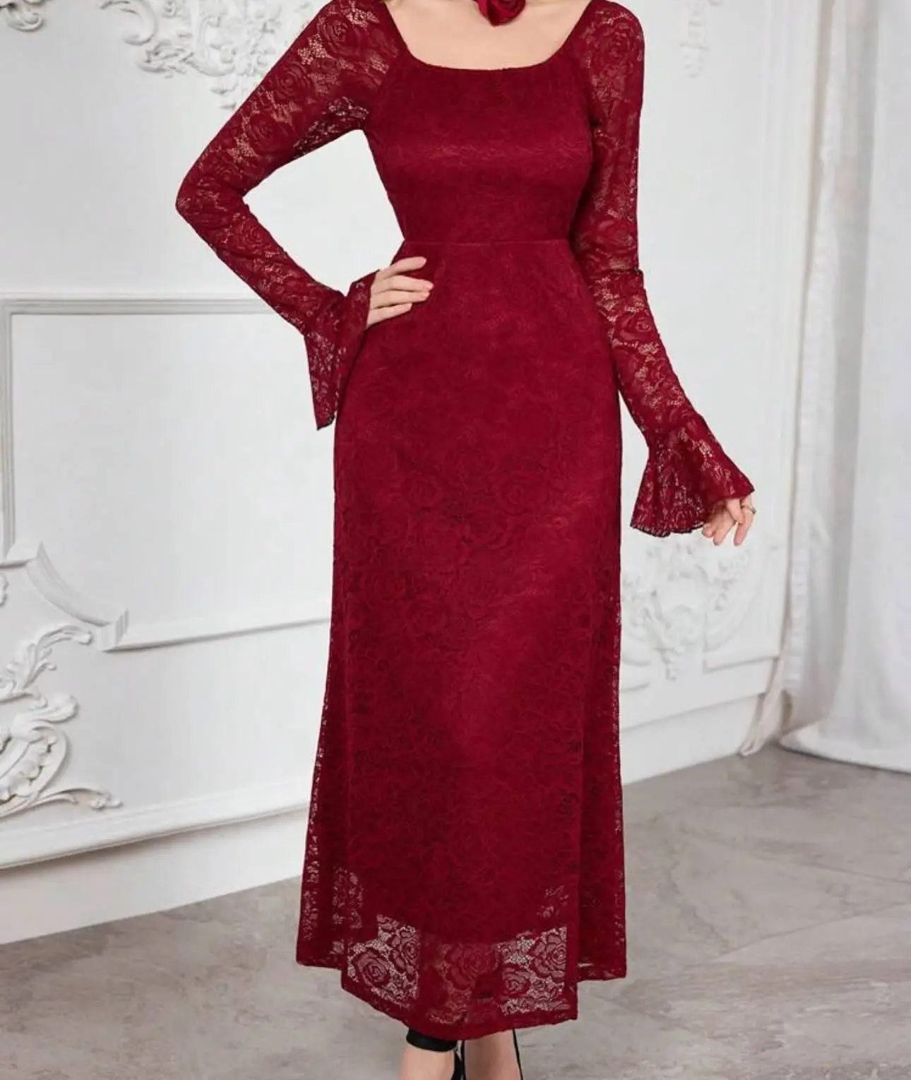 Customized Saudi Arabian Evening Dress Burgundy Long Sleeve Lace Ball Gowns Ankle Length Long Multi-occasion Party Dresses
Customized Saudi Arabian Evening Dress Burgundy Long Sleeve Lace Ball Gowns Ankle Length Long Multi-occasion Party Dresses