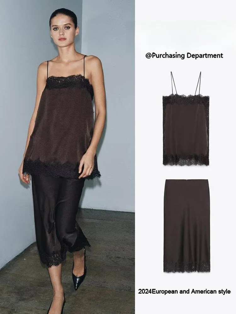 Модный кружевной комплект из топа и юбки, новая зимняя коллекция 2024, женская одежда, полубоди, юбка Ele, стильный, модный
Модный кружевной комплект из топа и юбки, новая зимняя коллекция 2024, женская одежда, полубоди, юбка Ele, стильный, модный