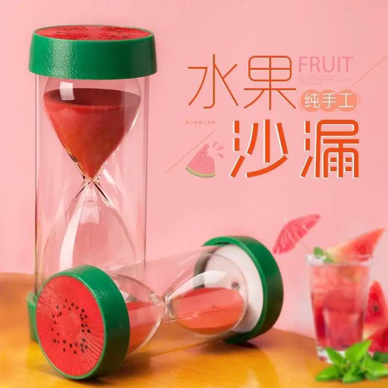 Mini Plastic Fruit Hourglass Timer 10-30-60mi Anti-fall Time Quicksand Bottle Desktop Ornaments, Children's Small Toys
Mini Plastic Fruit Hourglass Timer 10-30-60mi Anti-fall Time Quicksand Bottle Desktop Ornaments, Children's Small Toys