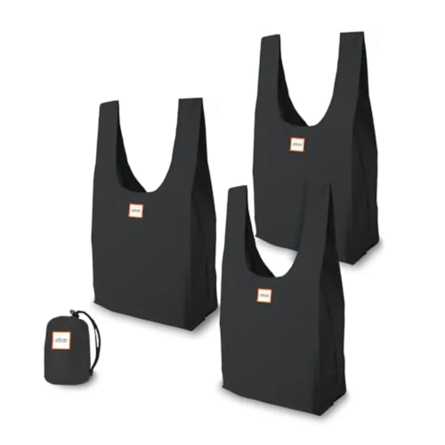 Foldable Reusable Shopping Bags in 1 Compact Pouch Luxury Quality Recycled Fabric Holds 50+ lbs Machine Washable Pouch Fits in
Foldable Reusable Shopping Bags in 1 Compact Pouch Luxury Quality Recycled Fabric Holds 50+ lbs Machine Washable Pouch Fits in