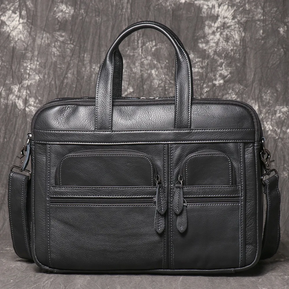 Nesitu Vintage A4 Black Coffee Genuine Leather Office 14'' Laptop Men's Briefcase Executive Portfolio Messenger Bag M8882
Nesitu Vintage A4 Black Coffee Genuine Leather Office 14'' Laptop Men's Briefcase Executive Portfolio Messenger Bag M8882