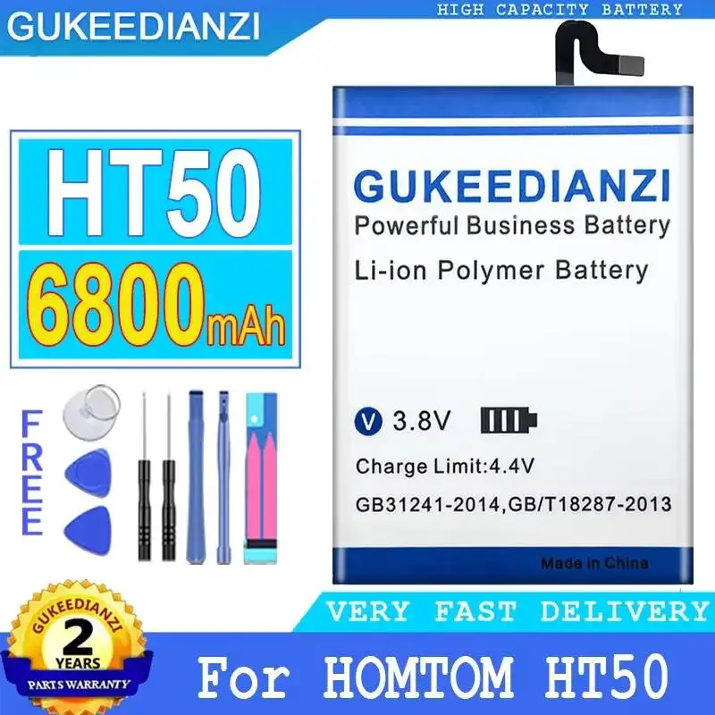 Environmentally Friendly 6800mAh Mobile Phone Battery Lightweight For Homtom HT50
Environmentally Friendly 6800mAh Mobile Phone Battery Lightweight For Homtom HT50