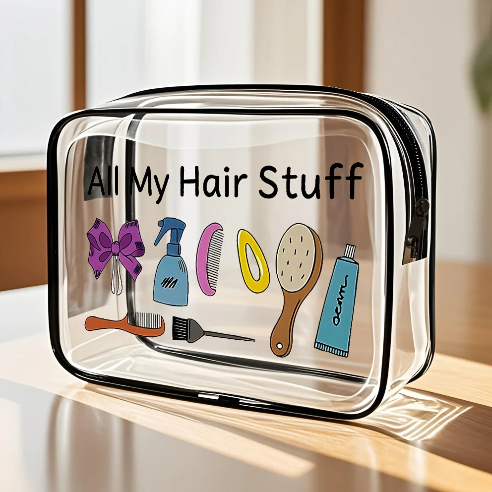 Women's Large Capacity PVC Hair Styling Tools Organizer Bag - TSA- Travel Toiletry & Makeup Case with Zipper Closure, Lightweigh
Women's Large Capacity PVC Hair Styling Tools Organizer Bag - TSA- Travel Toiletry & Makeup Case with Zipper Closure, Lightweigh