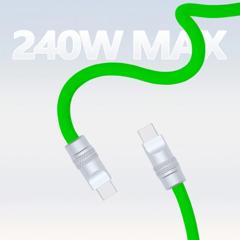 USB C to USB C 2 Meter Silicone Charging Cable for Office and Travel Use F19E
USB C to USB C 2 Meter Silicone Charging Cable for Office and Travel Use F19E