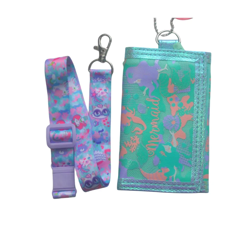 VEST 4-18 year olds Wallet, Teen wallet, Coin pocket card with lanyard zipper, Wallet (Mint green mermaid)
VEST 4-18 year olds Wallet, Teen wallet, Coin pocket card with lanyard zipper, Wallet (Mint green mermaid)