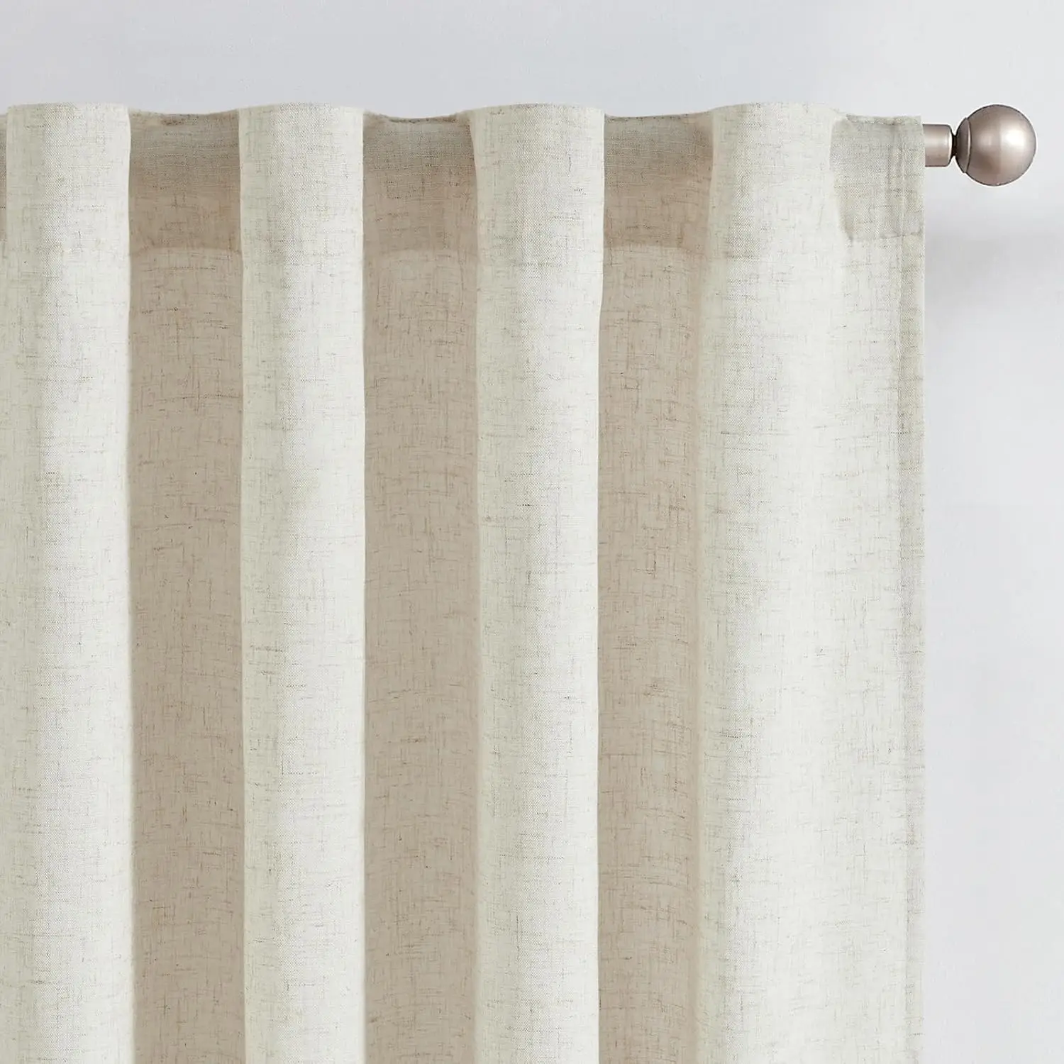 Linen Curtains 96 Inch with Privacy Lining Light Filtering Drapes for Living Room Neutral Farmhouse Back Tab 2 Panels
Linen Curtains 96 Inch with Privacy Lining Light Filtering Drapes for Living Room Neutral Farmhouse Back Tab 2 Panels