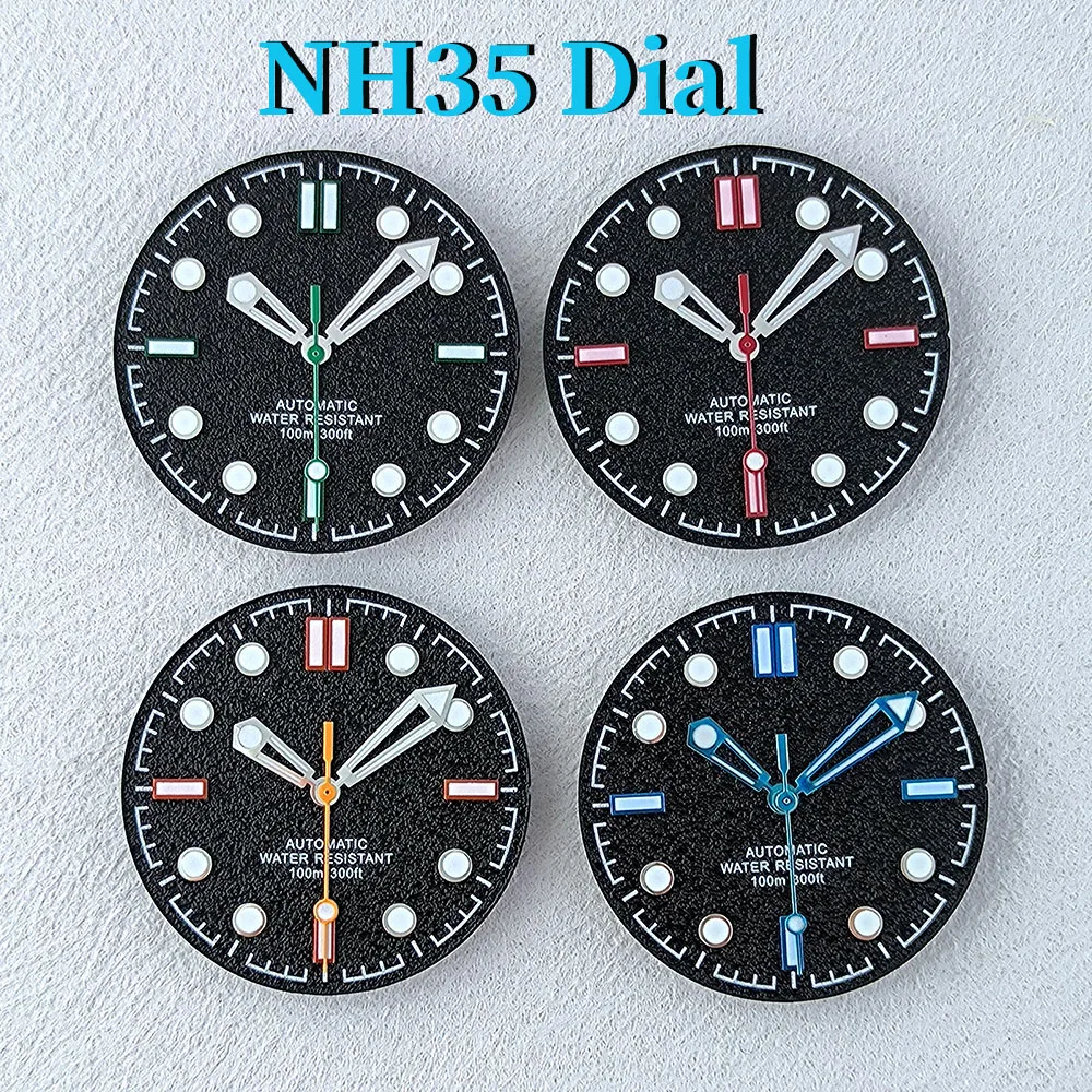 NH35 dial Customized logo 30.8mm Green Luminous modified watch dial fit NH35 movement watch accessories
NH35 dial Customized logo 30.8mm Green Luminous modified watch dial fit NH35 movement watch accessories