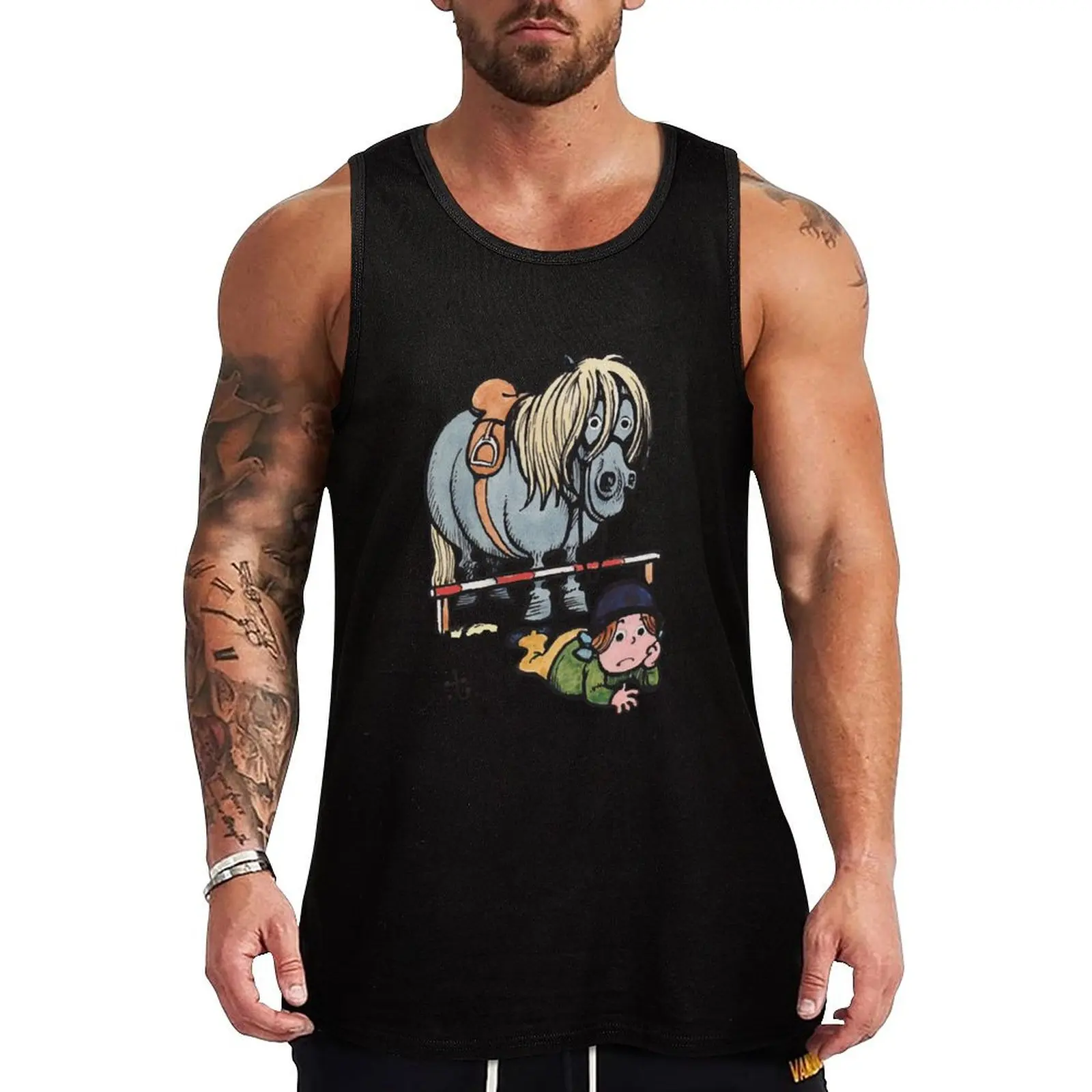 Thelwell Funny Showjumping Gone Wrong Tank Top Trendy Print Tank Top Fashion Graphic Sleeveless Top
Thelwell Funny Showjumping Gone Wrong Tank Top Trendy Print Tank Top Fashion Graphic Sleeveless Top