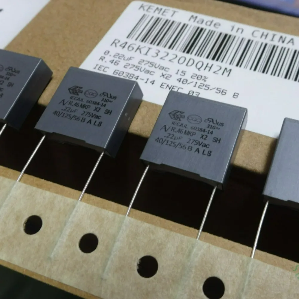 10pcs/lot AV R46 MKP 0.22uf 275VAC 220nf u22 M Brand New 15mm Film capacitor (Thickness: 6mm) R46KI3220DKH2M
10pcs/lot AV R46 MKP 0.22uf 275VAC 220nf u22 M Brand New 15mm Film capacitor (Thickness: 6mm) R46KI3220DKH2M
