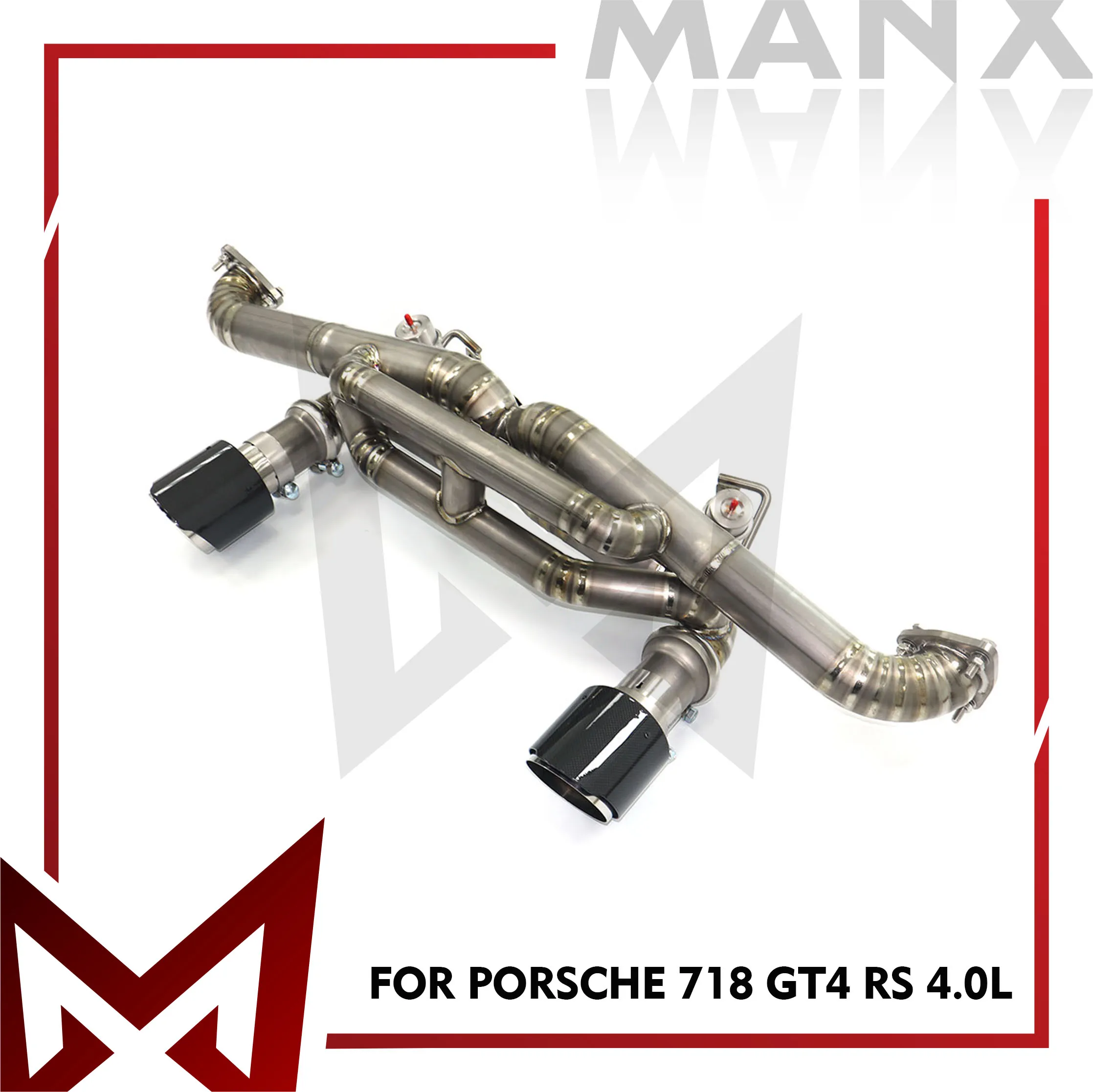MANX Catback Suitable For Porsche 718 GT4 RS 4.0L High Flow Performance Exhaust System With Vacuum Valve Titanium Alloy
MANX Catback Suitable For Porsche 718 GT4 RS 4.0L High Flow Performance Exhaust System With Vacuum Valve Titanium Alloy