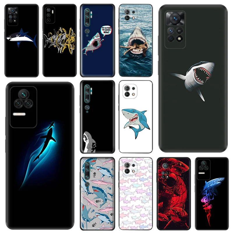 Phone Case For Redmi 10C 10A Note 11 Pro 10 10s 11s Cartoon Cute Shark Xiaomi 10t 11t Lite Black Soft Protective Cover
Phone Case For Redmi 10C 10A Note 11 Pro 10 10s 11s Cartoon Cute Shark Xiaomi 10t 11t Lite Black Soft Protective Cover