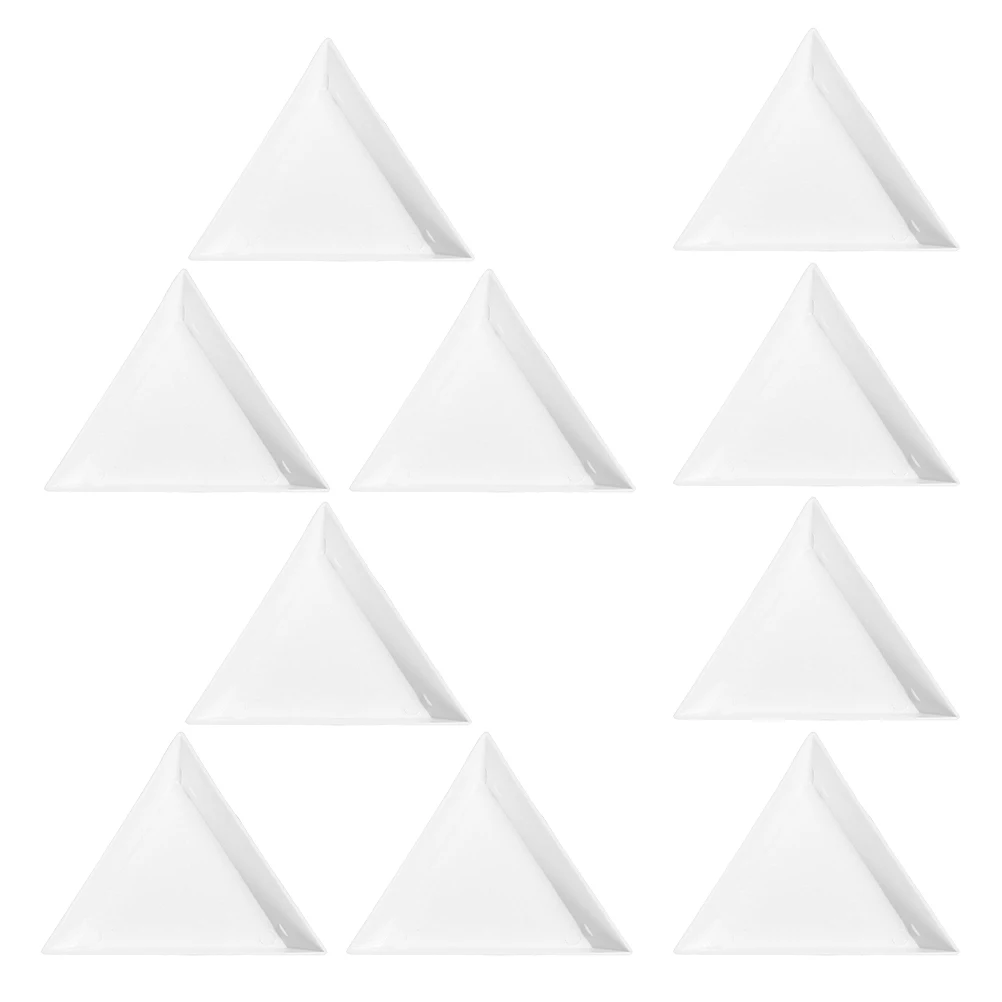 30 Pcs Jewelry Triangle Plate Beads Sorting Tray Trays Display Earring Organizer Card Gems Nail Dealer Dish
30 Pcs Jewelry Triangle Plate Beads Sorting Tray Trays Display Earring Organizer Card Gems Nail Dealer Dish