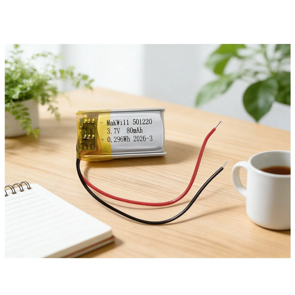 3.7V 80mAh 501220 Polymer Lithium Battery for Bluetooth Headset Smart Watch Beauty Instrument 100% Real Capacity
3.7V 80mAh 501220 Polymer Lithium Battery for Bluetooth Headset Smart Watch Beauty Instrument 100% Real Capacity