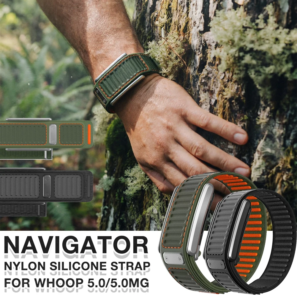 Original Navigator Nylon Silicone Band for Whoop 5.0 One+Peak Outdoor Quick Drying Exercise Strap for WHOOP 5.0 MG Accessories
Original Navigator Nylon Silicone Band for Whoop 5.0 One+Peak Outdoor Quick Drying Exercise Strap for WHOOP 5.0 MG Accessories