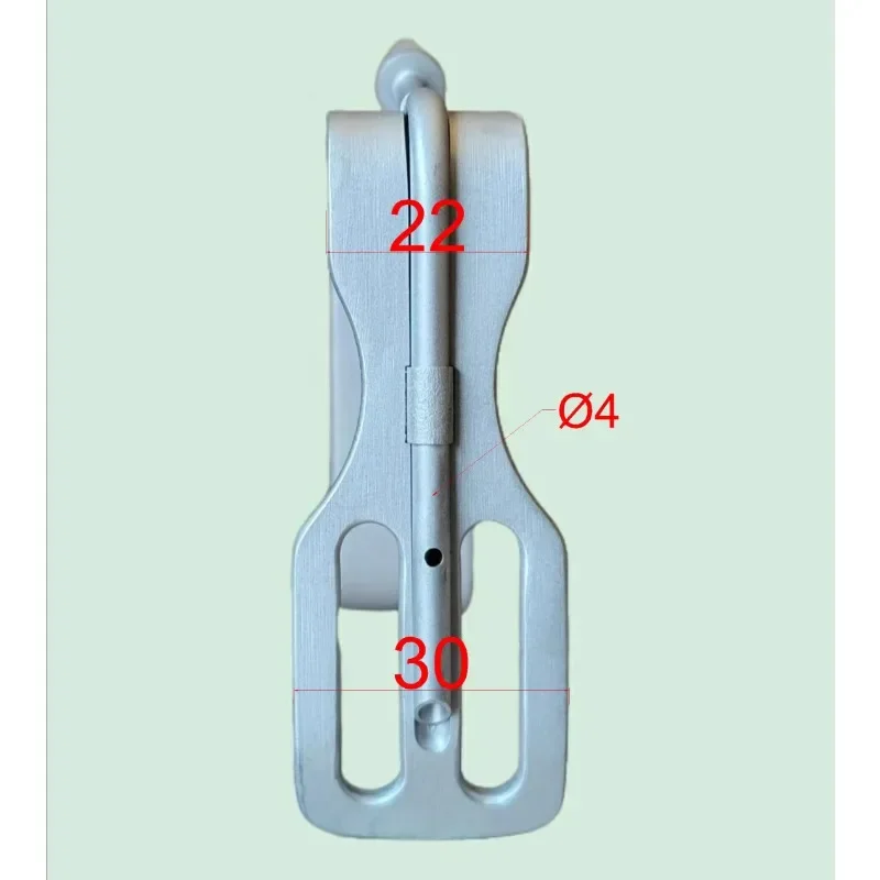 Thyroid hook, stainless steel double-ended hook plate type, right angle
Thyroid hook, stainless steel double-ended hook plate type, right angle
