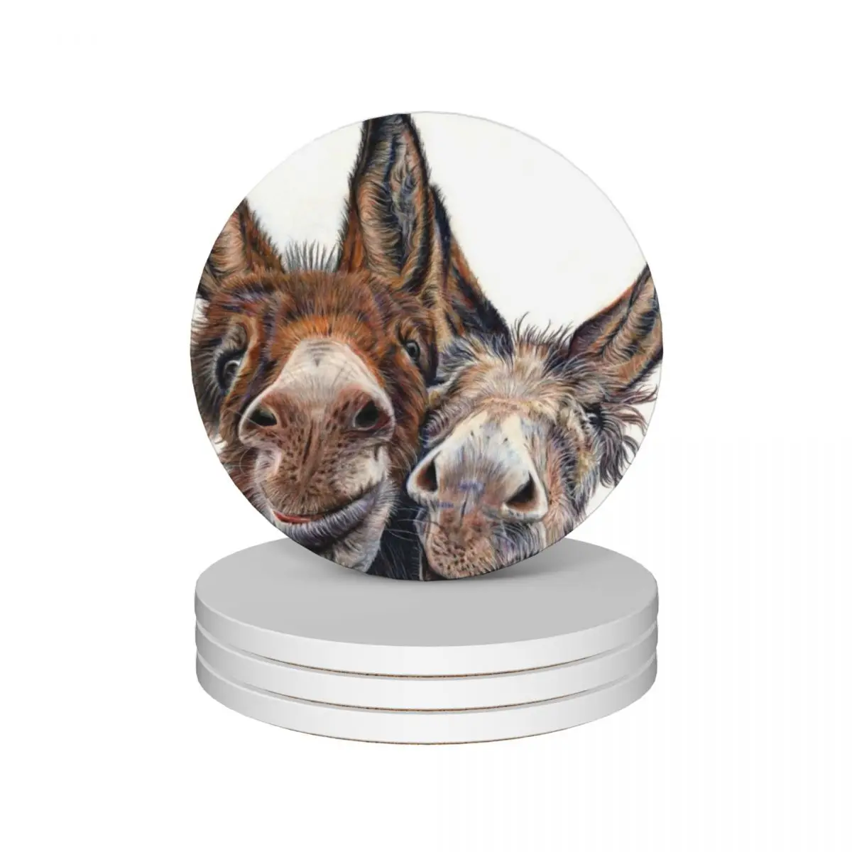 Donkeys - Hee Haw Ceramic Coasters (Set of 4) for drinks aesthetic drink set Creative pot Coasters
Donkeys - Hee Haw Ceramic Coasters (Set of 4) for drinks aesthetic drink set Creative pot Coasters
