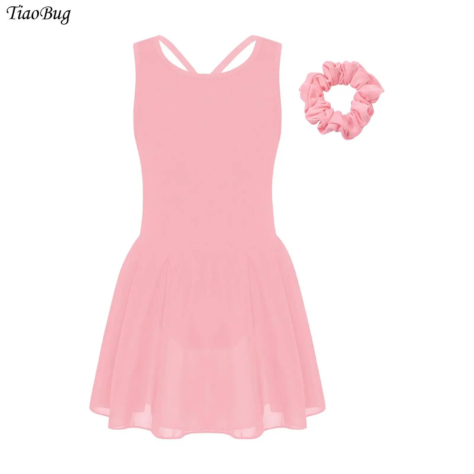Kids Girls Ballet Jazz Gymnastics Practice Costume Crisscross Back Sleeveless Solid Color Dress Rhythmic Latin Stage Dance Wear
Kids Girls Ballet Jazz Gymnastics Practice Costume Crisscross Back Sleeveless Solid Color Dress Rhythmic Latin Stage Dance Wear